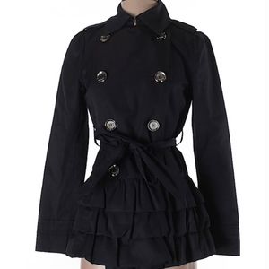 🆕Express Ruffle trench coat (sz. xs)